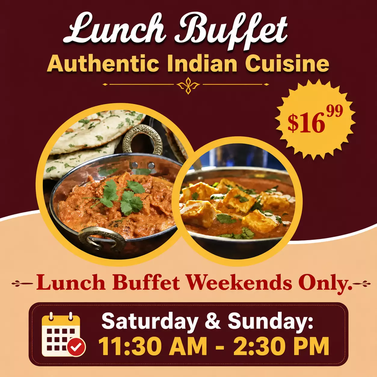 Lunch Buffet Weekends Only